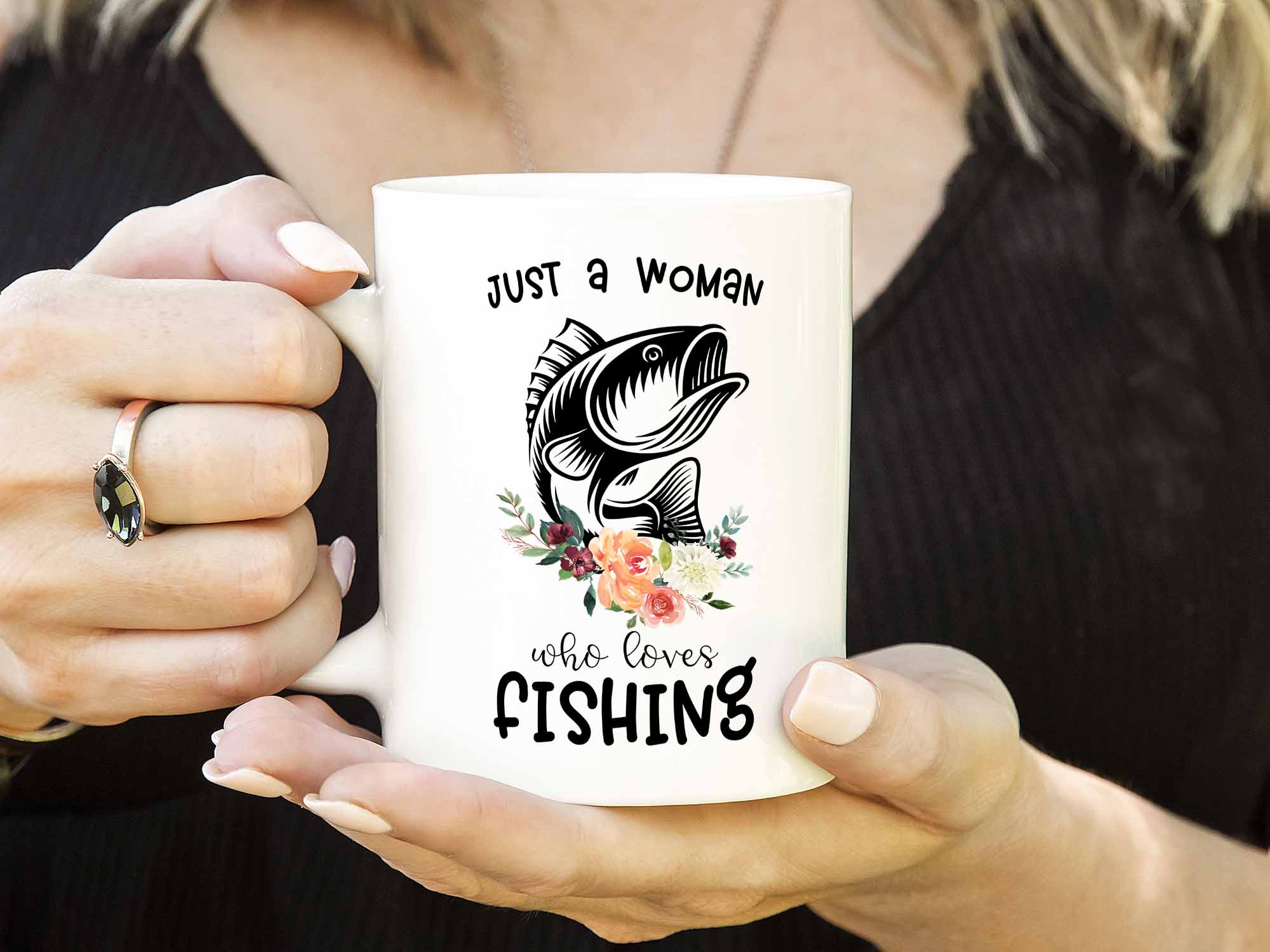 Woman Who Loves Fishing Coffee Mug