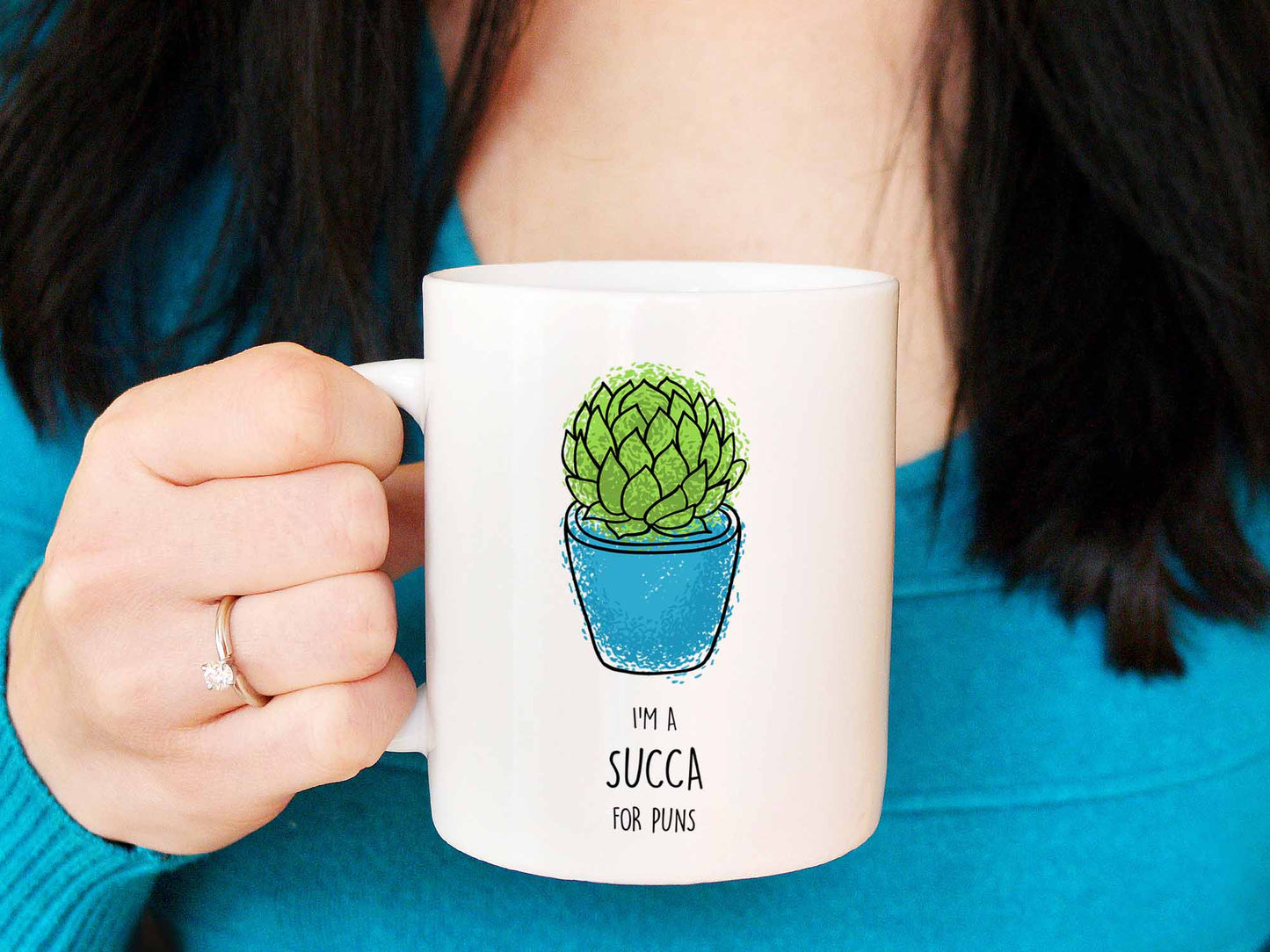 I'm a Succa for Puns Coffee Mug