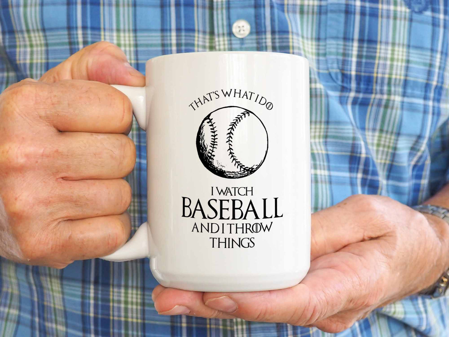 Baseball and Throw Things Coffee Mug