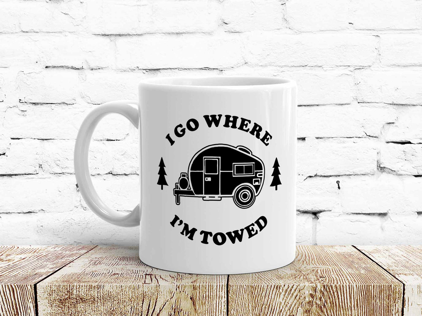 I Go Where I'm Towed Coffee Mug