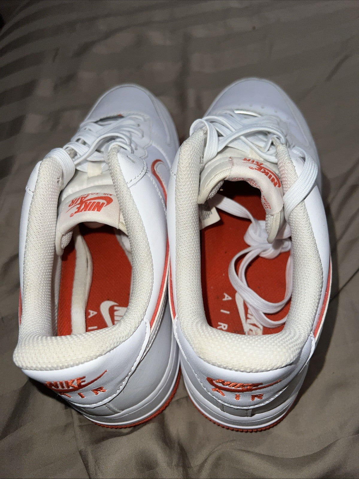 Size 10 - Nike Air Force 1 '07 White Picante Red