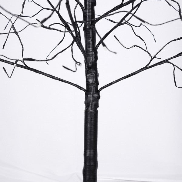 Set Of 3 Halloween Ghost Trees With Purple Lights, 4 Feet, 5 Feet, And 6 Feet, B