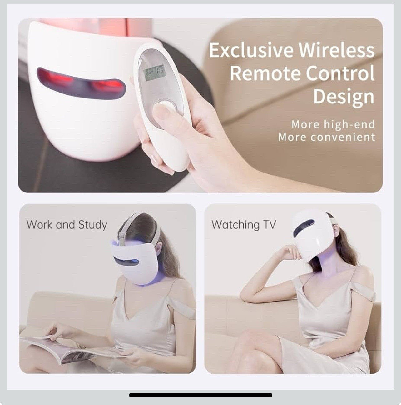 HIME SAMA Miracle ACE RB-050, 8 Color LED Face Mask Skin Care Red & Blue Light !