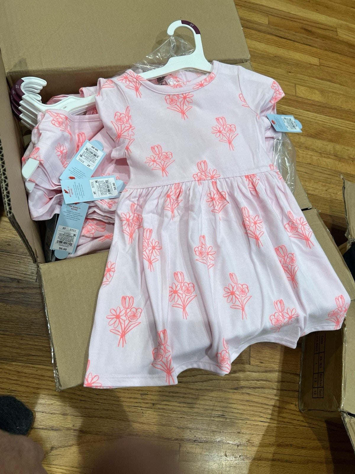 Pink Dress With Flowers