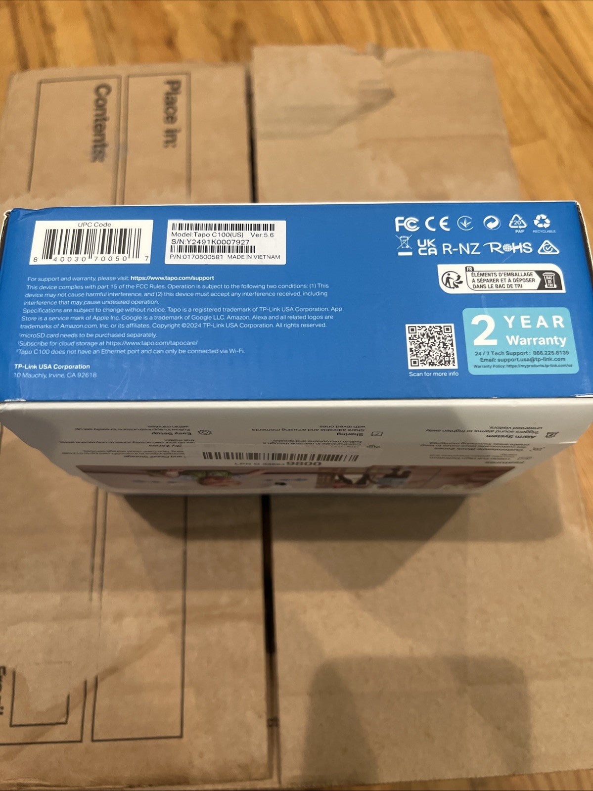 TP-Link Tapo C100 1080P Indoor Security Camera Baby Monitor hd wifi