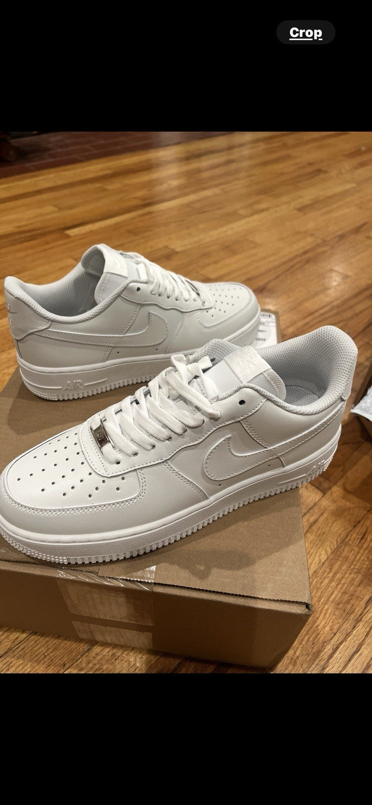 White Nike Air Force 1 Shadow - men size 9/women size 10.5 (used)