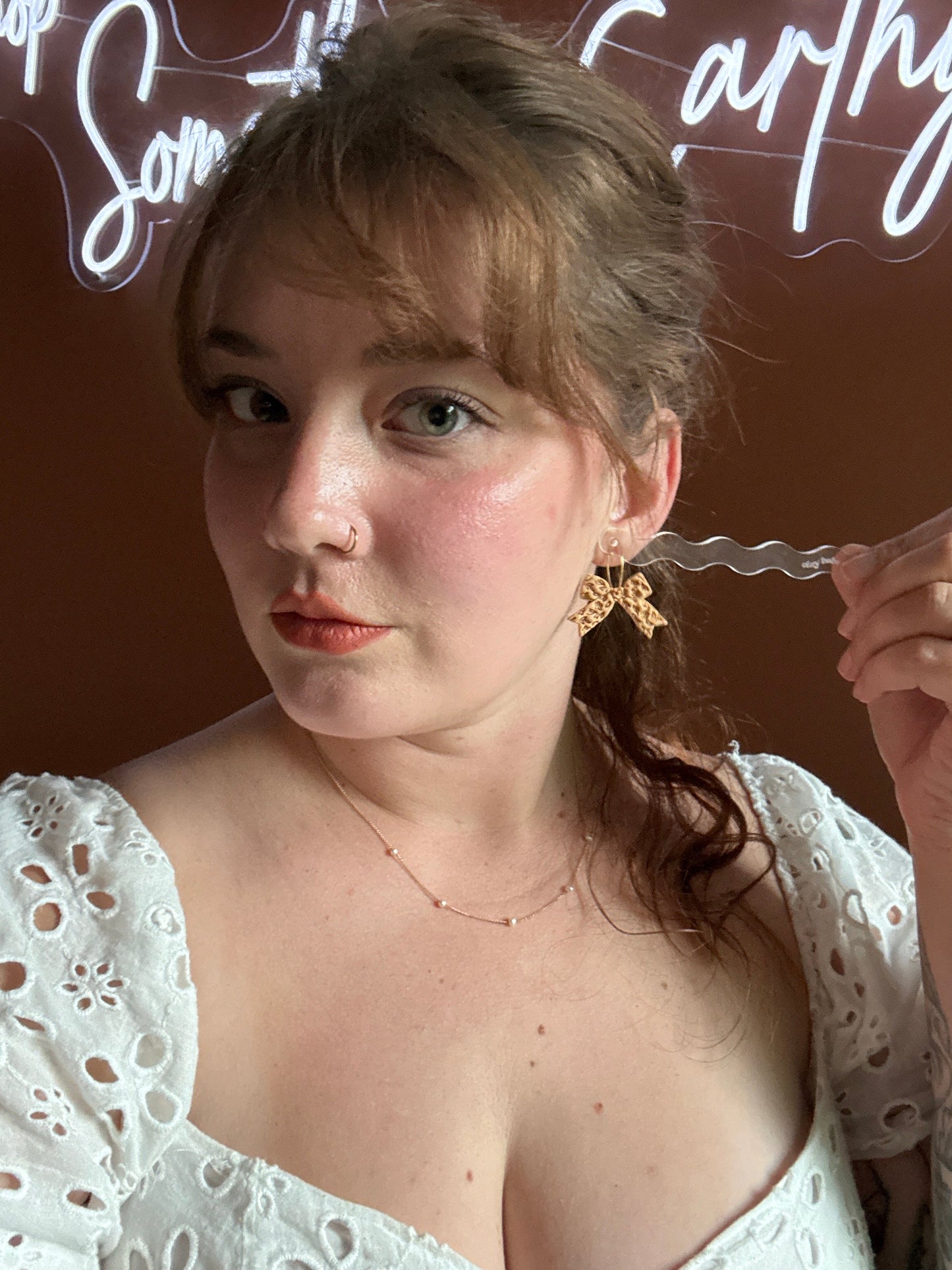 Floral Ribbons, in Butterscotch