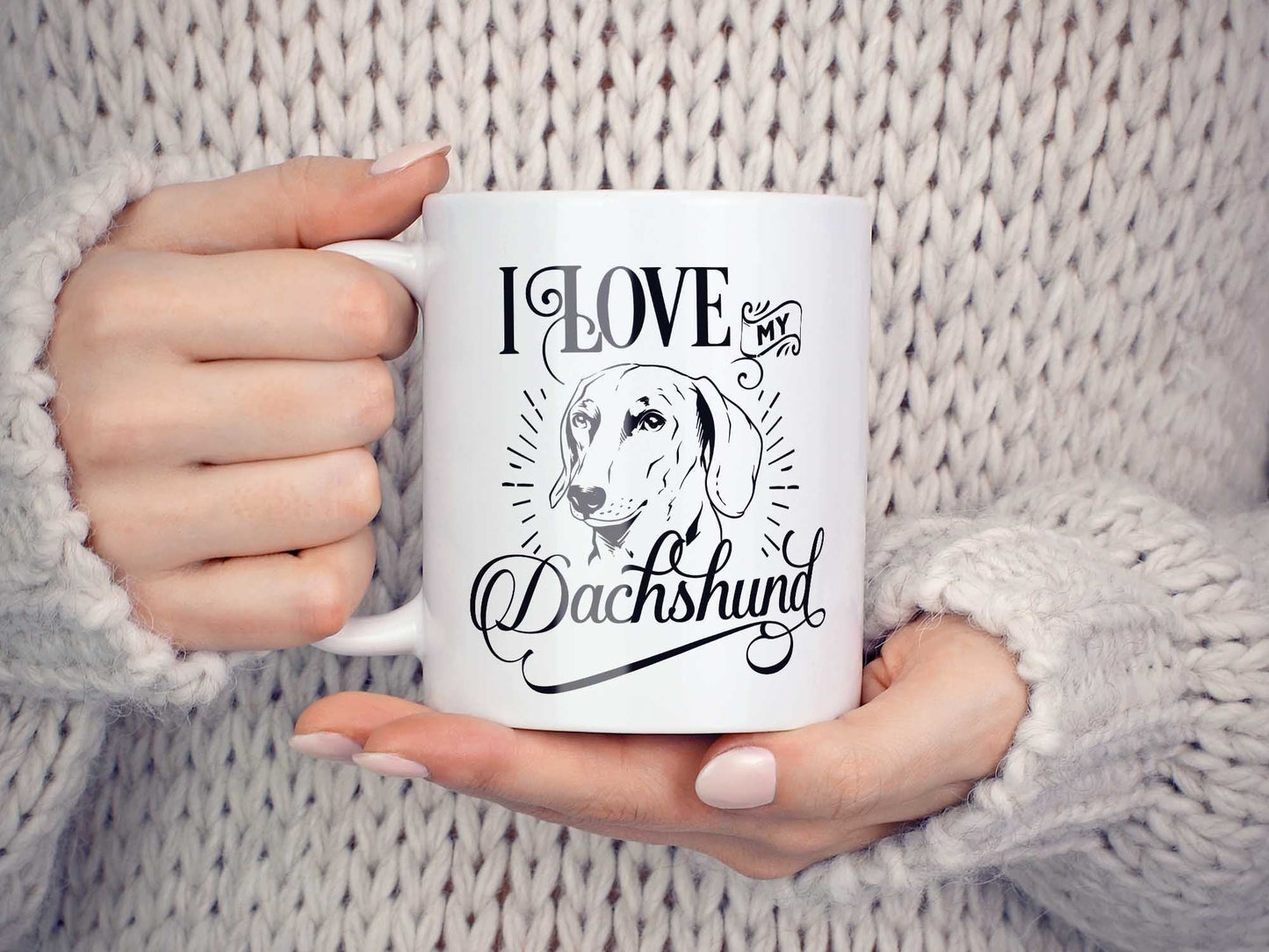 I Love My Dachsund Coffee Mug