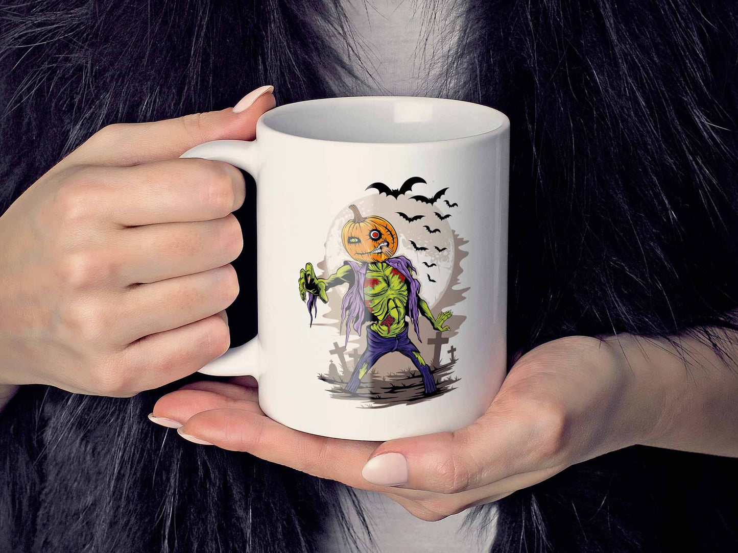Pumpkin Zombie Coffee Mug
