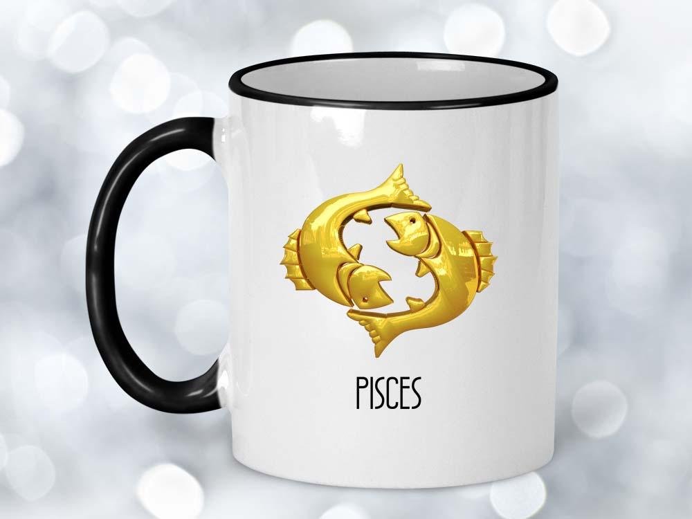 Pisces Gold Coffee Mug