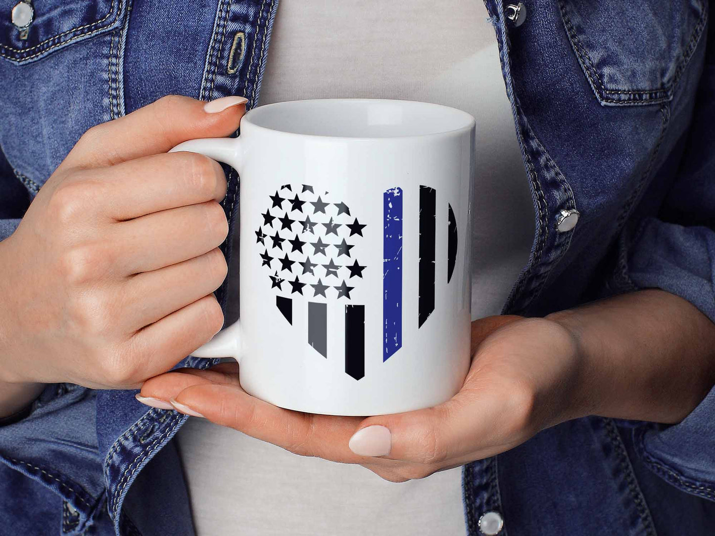 Police Heart Coffee Mug