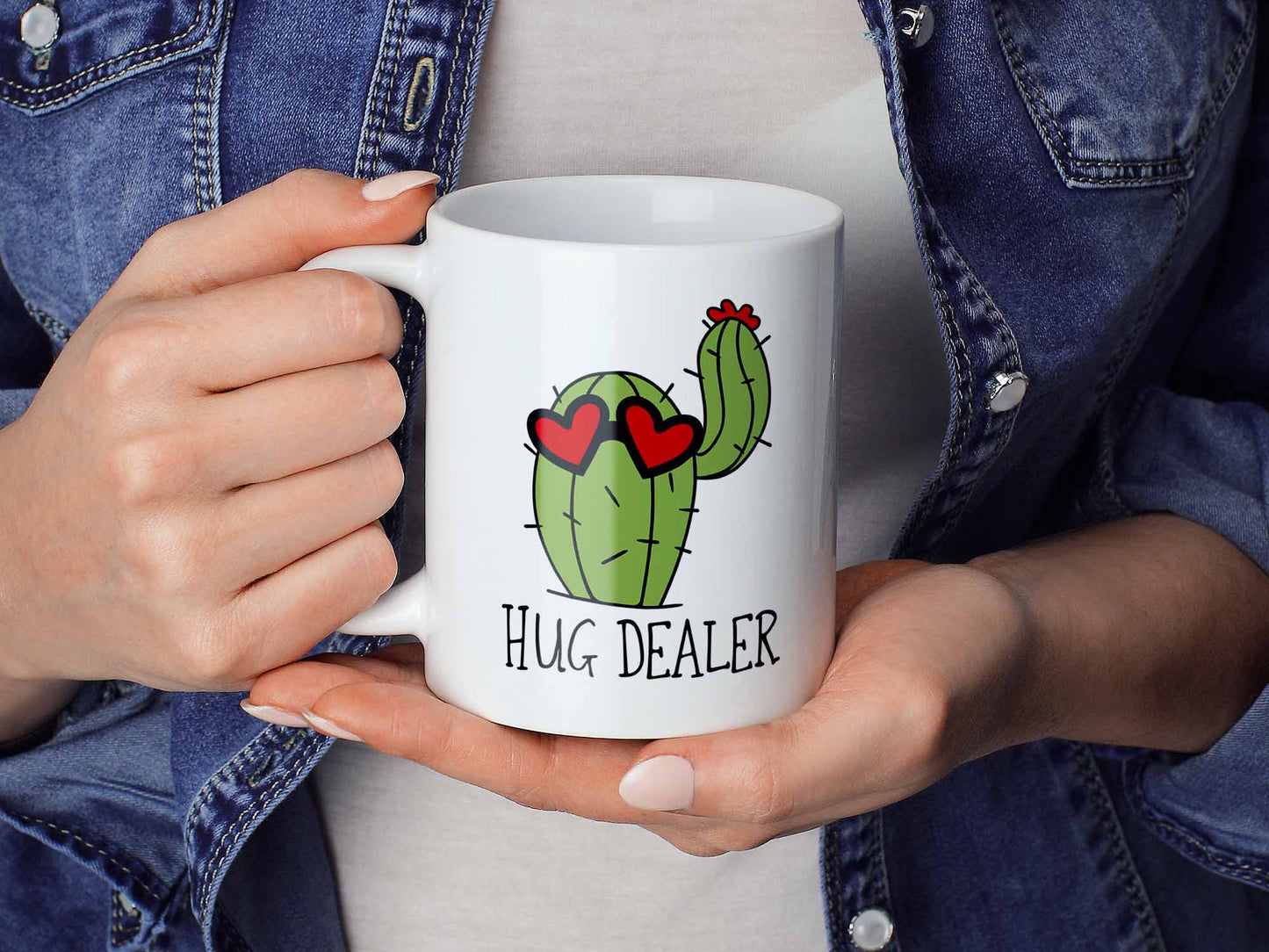 Hug Dealer Cactus Coffee Mug