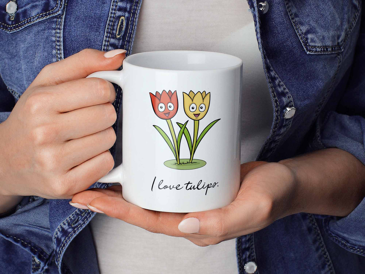 I Love Tulips Coffee Mug