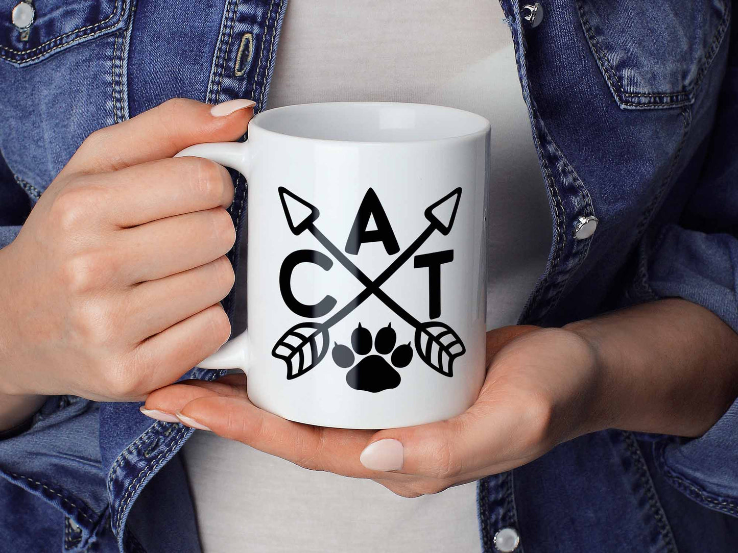 Cat Arrows Coffee Mug