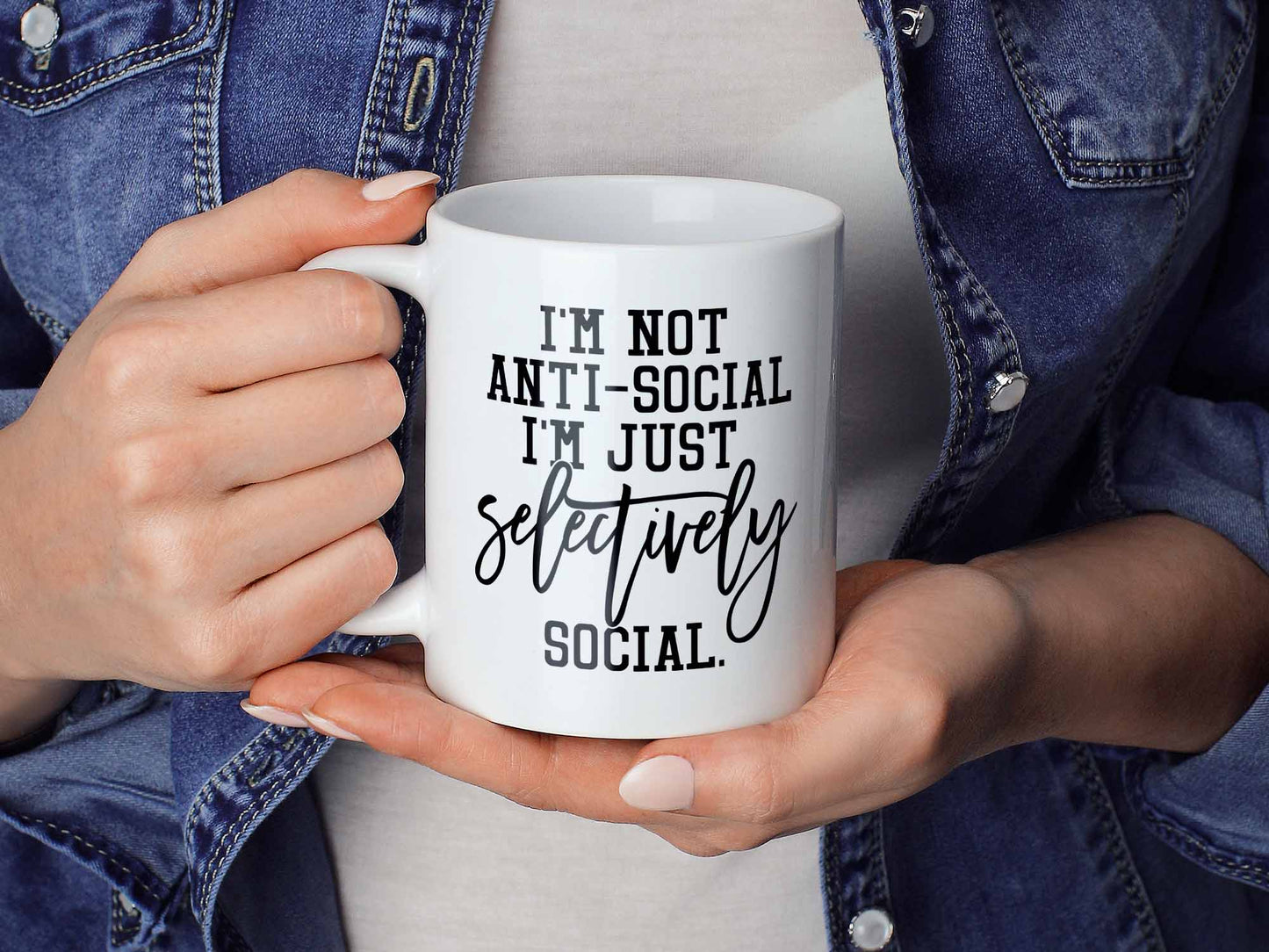 Selectively Social Coffee Mug