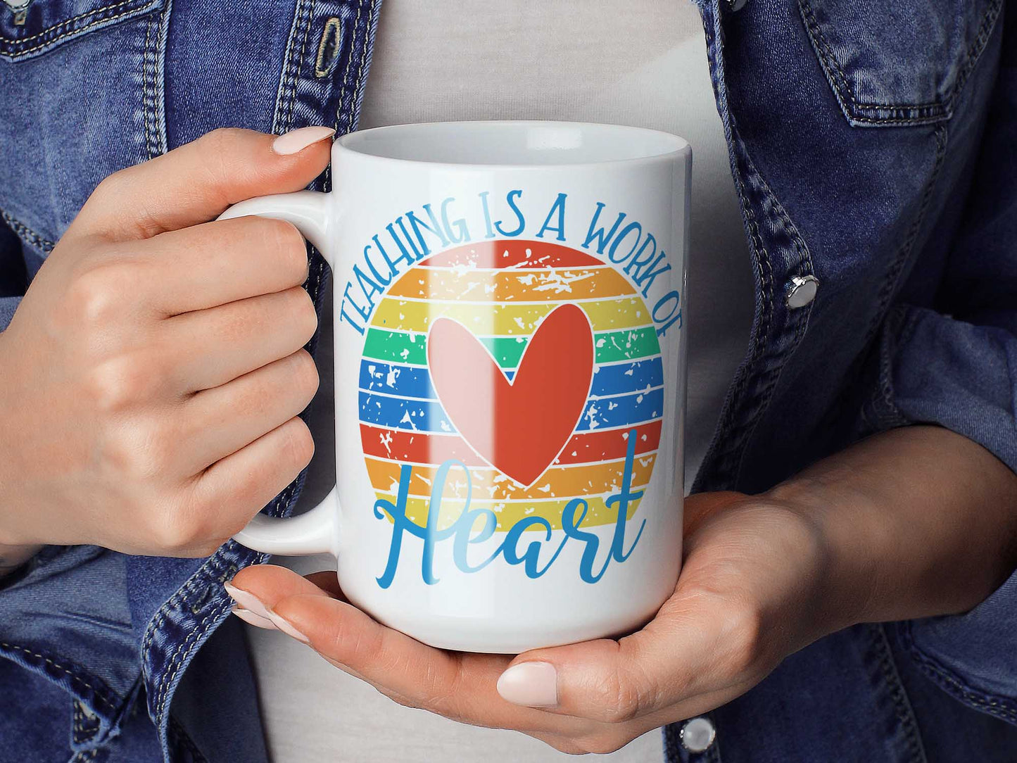 Teaching is a Work of Heart Coffee Mug