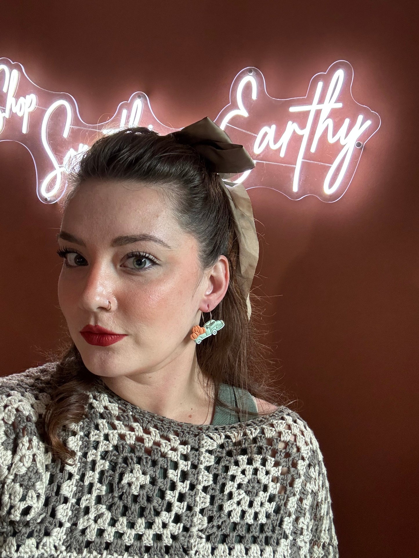 Harvest Truck Earrings