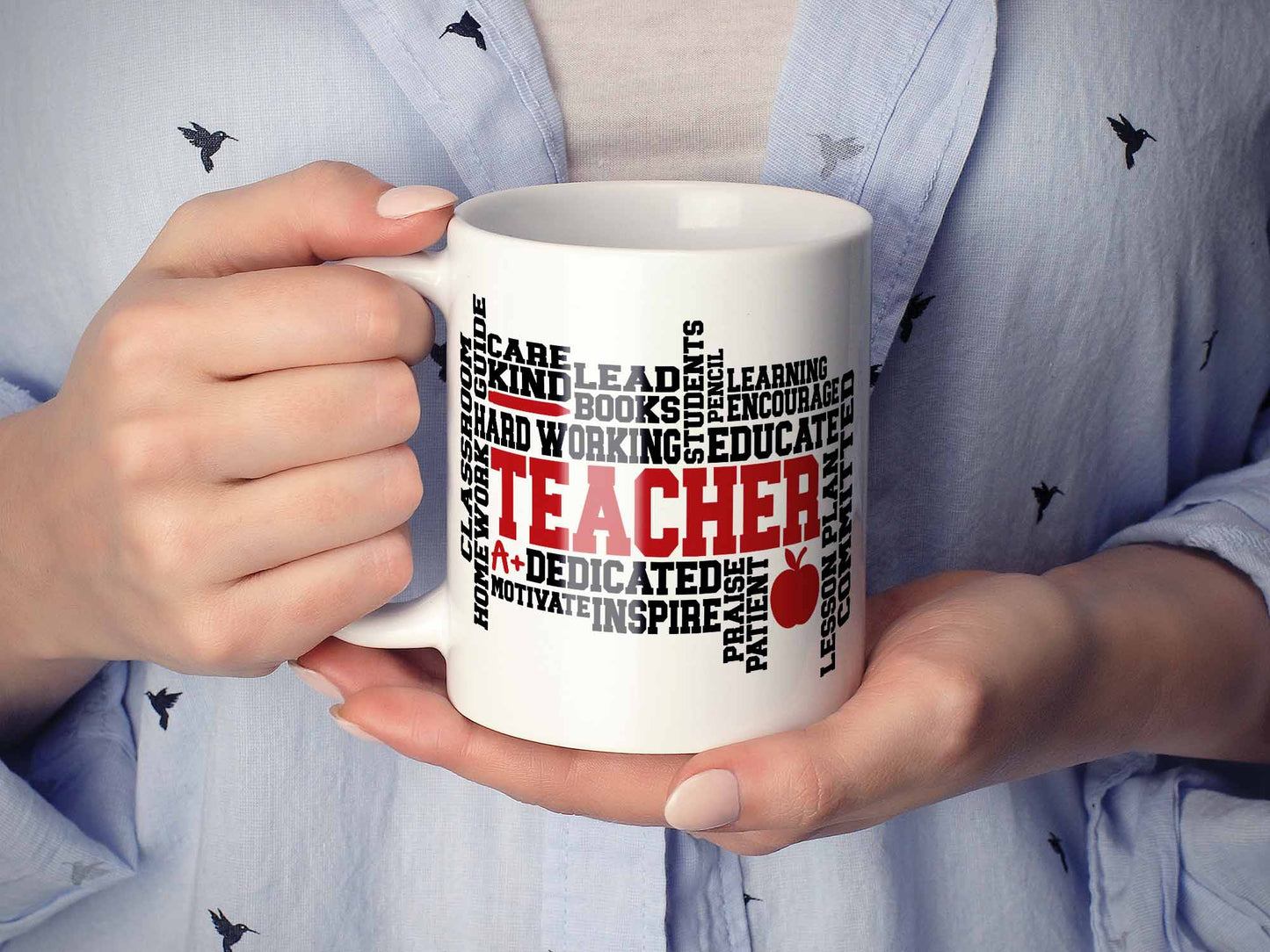 Teacher Word Art Coffee Mug