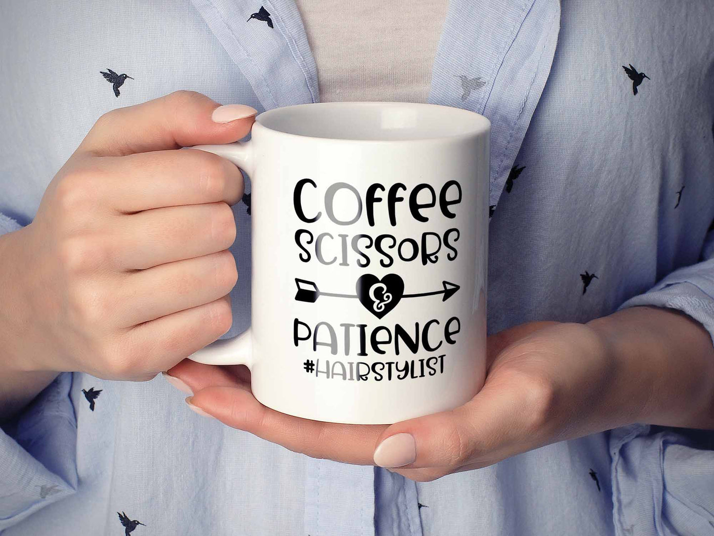 Coffee Scissors Patience Coffee Mug