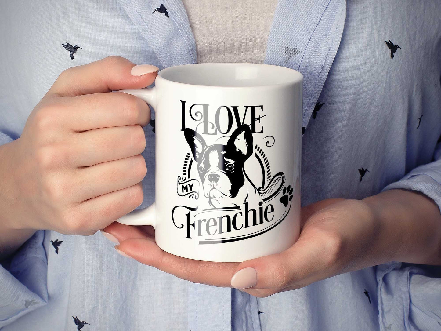 I Love My Frenchie Coffee Mug
