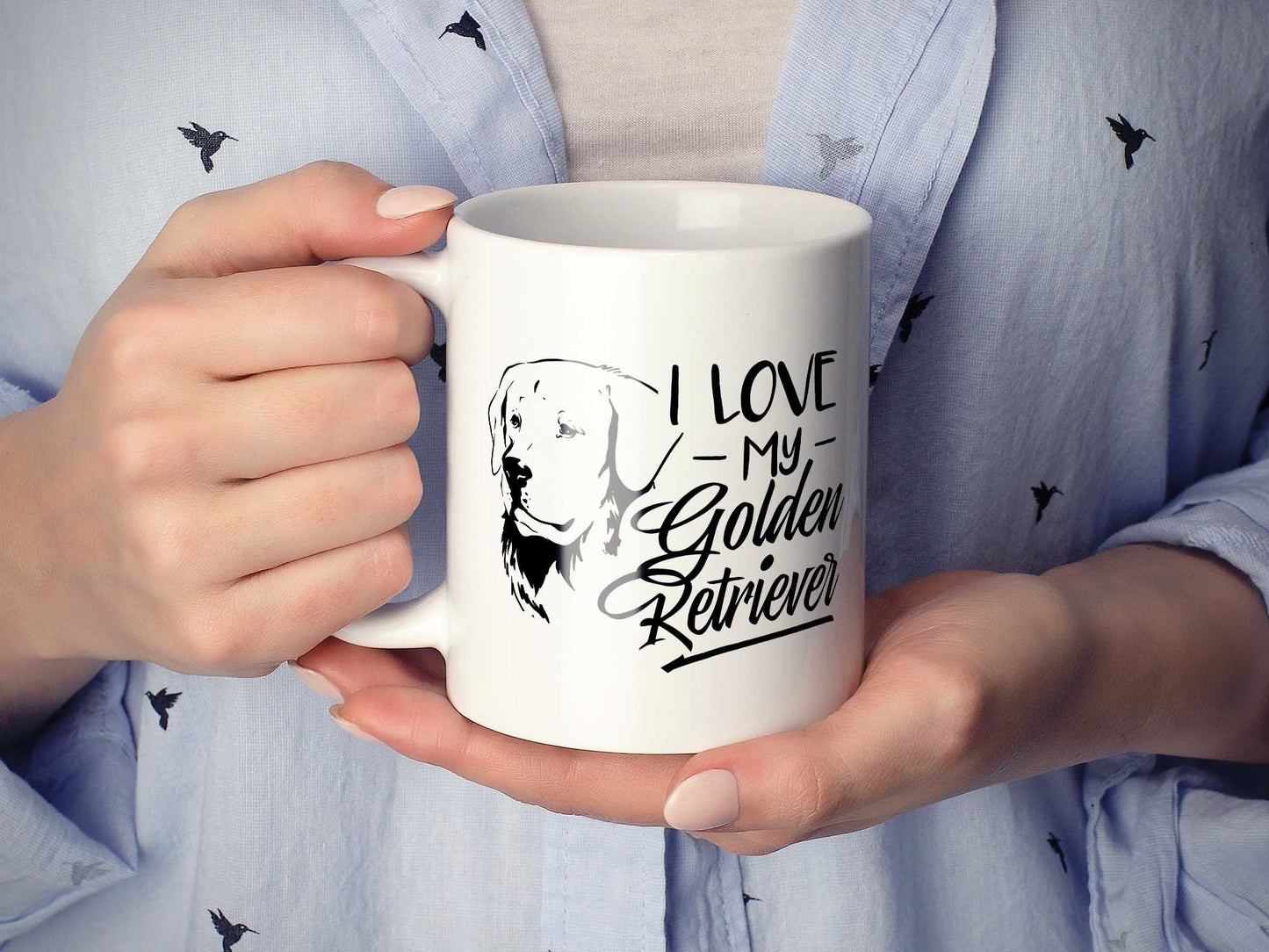 I Love My Golden Retriever Coffee Mug