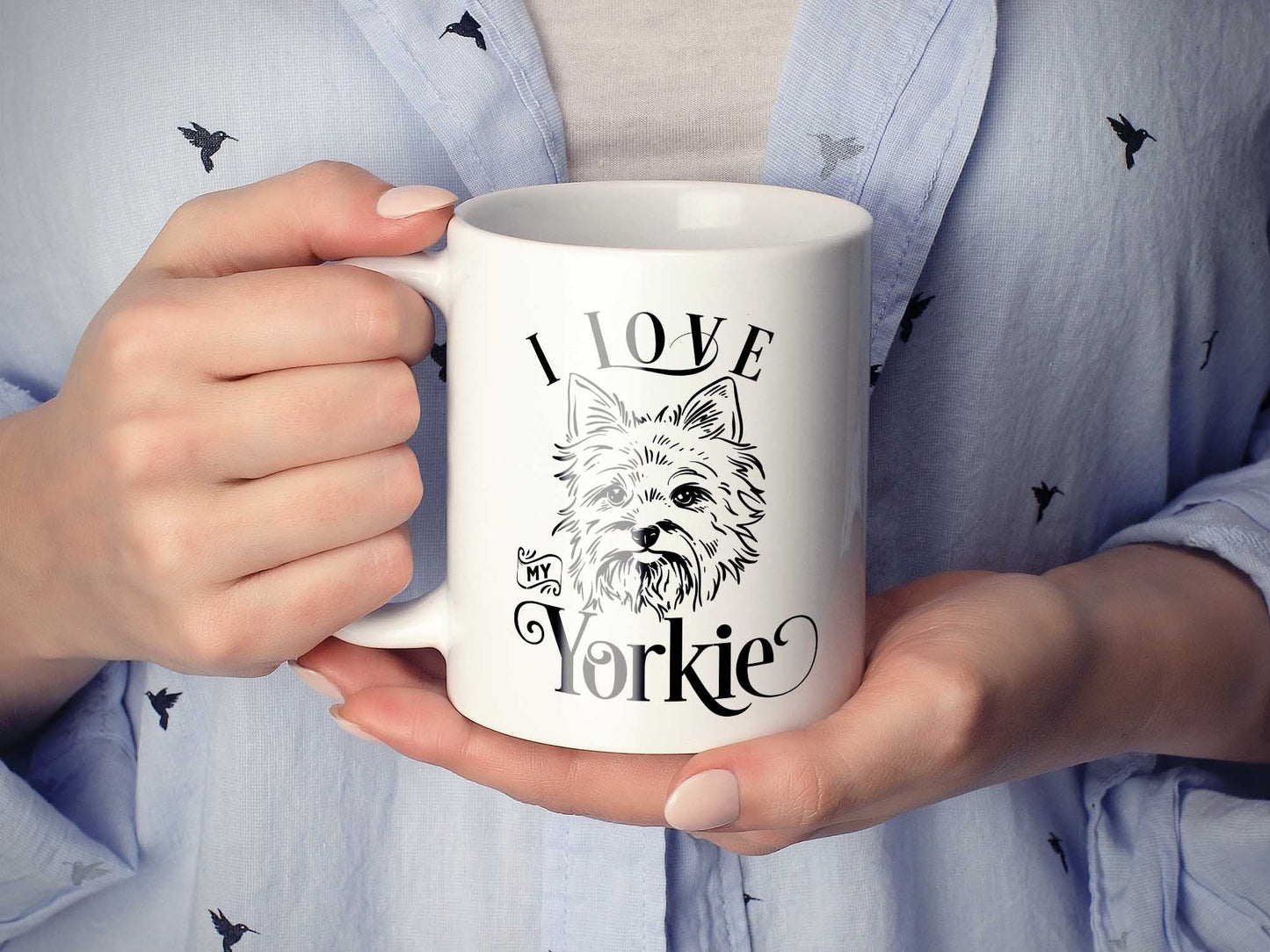 I Love My Yorkie Coffee Mug