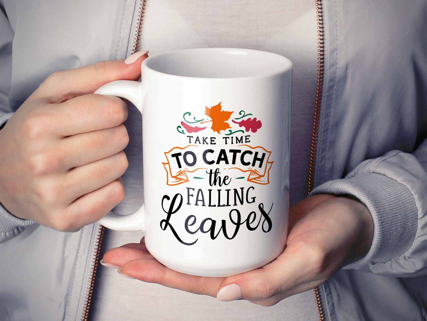 Falling Leaves Autumn Coffee Mug