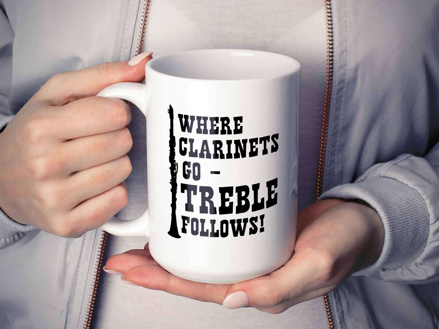 Treble Follows Clarinet Coffee Mug
