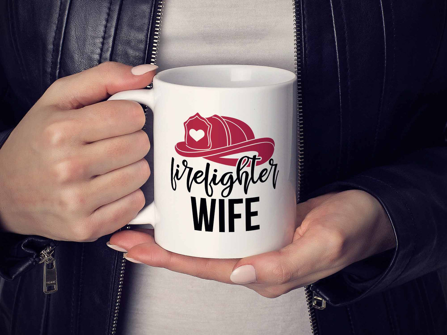 Firefighter Wife Hat Coffee Mug