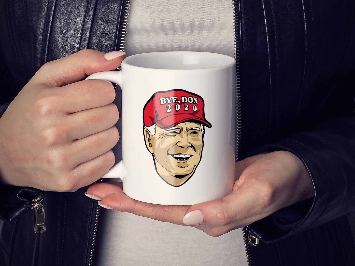 Bye Don Red Hat Coffee Mug