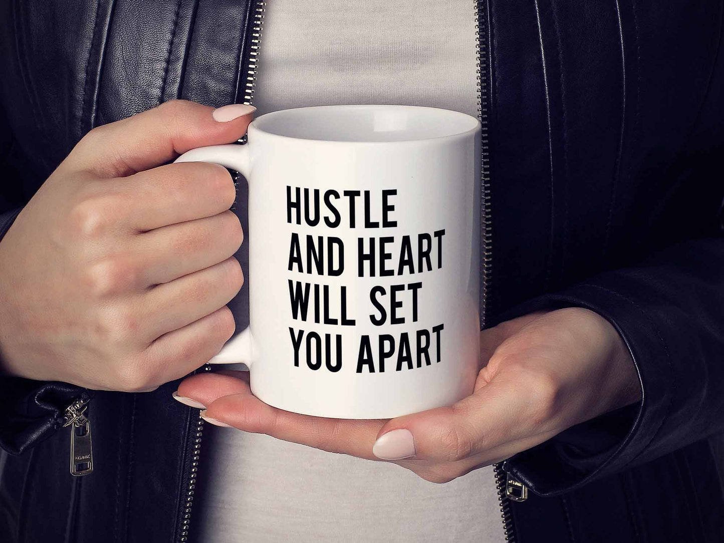 Hustle and Heart Coffee Mug