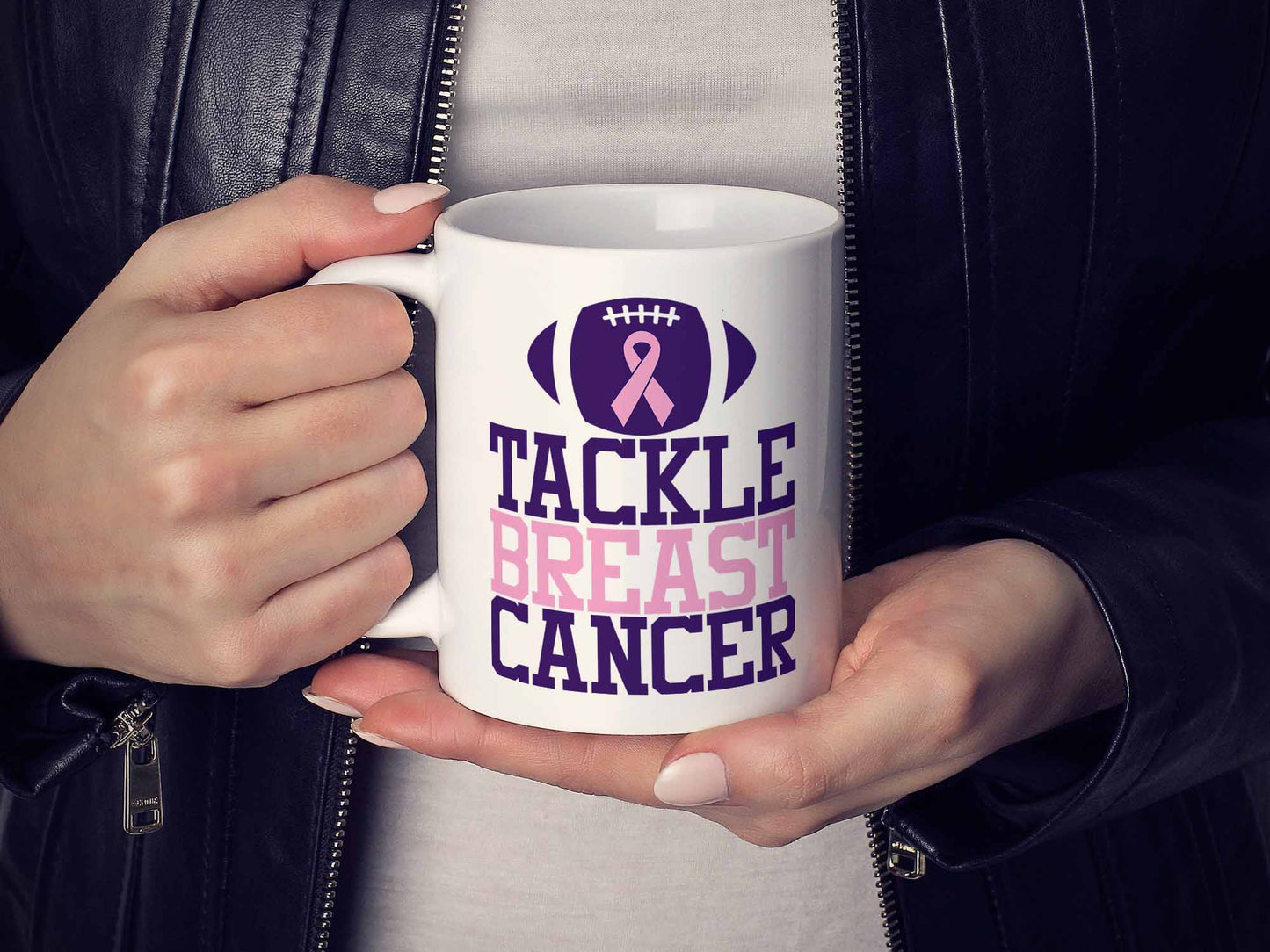 Tackle Breast Cancer Coffee Mug