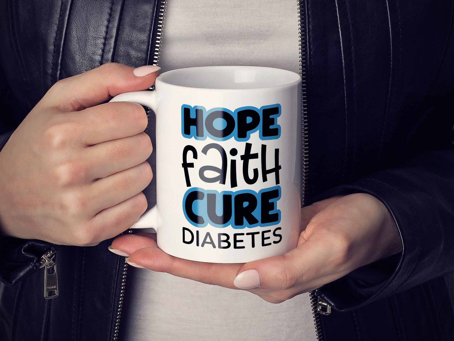 Hope Faith Cure Diabetes Coffee Mug