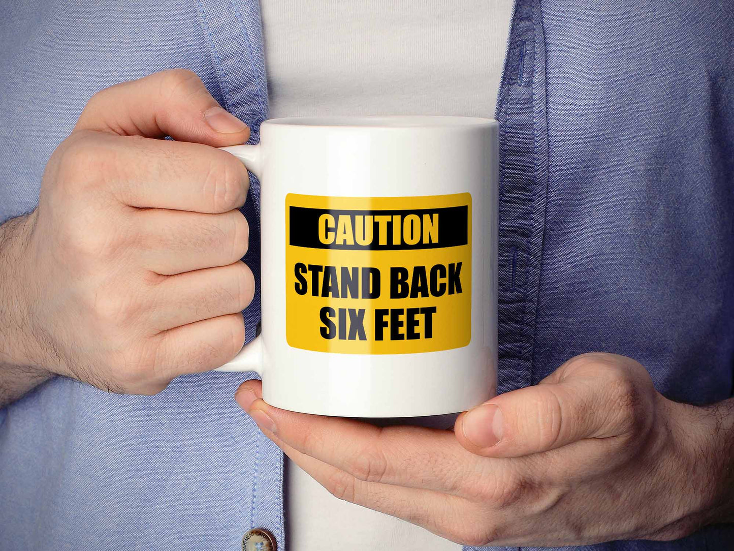 Caution Stand Back Coffee Mug