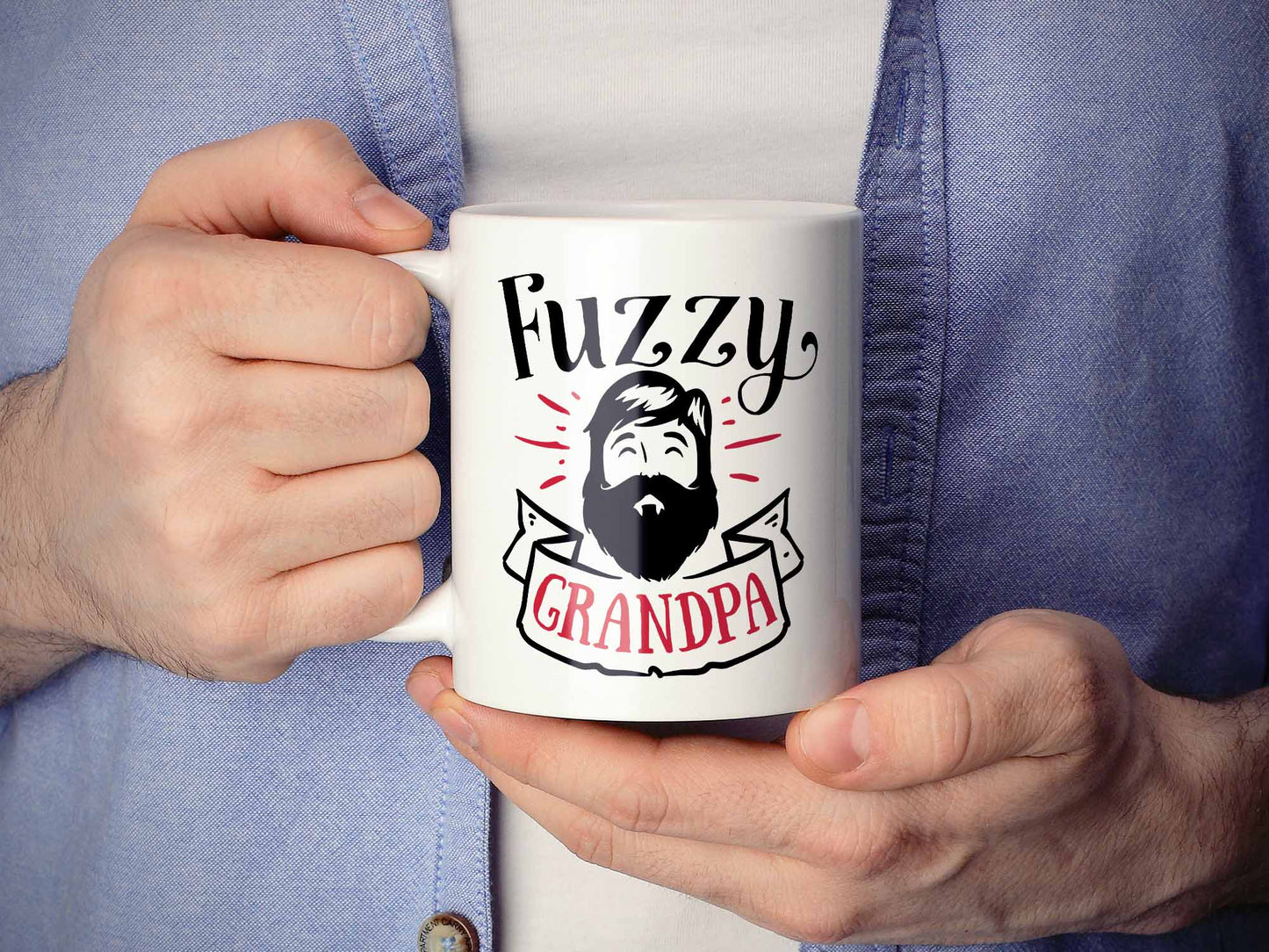 Fuzzy Grandpa Coffee Mug