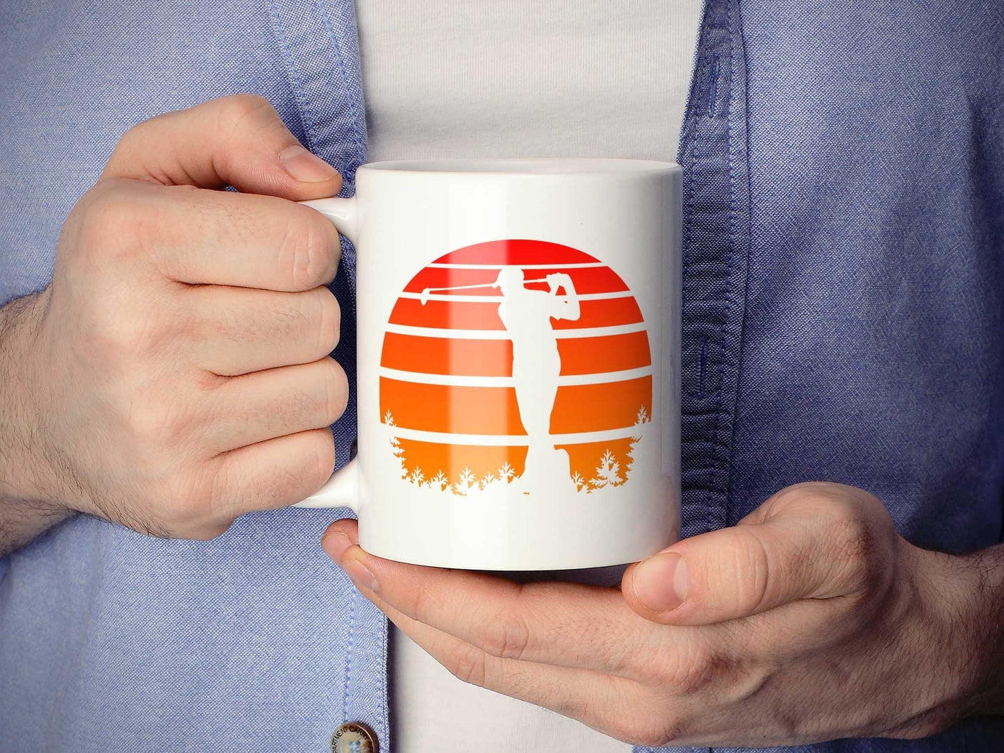 Vintage Sunset Golf Coffee Mug