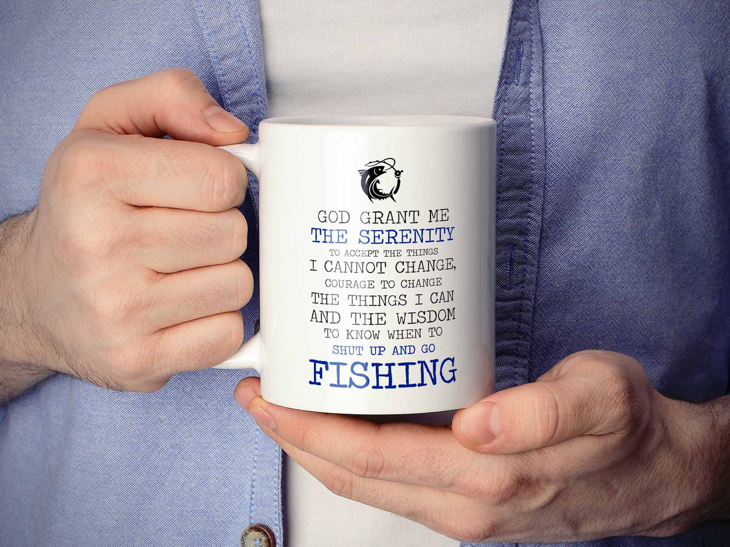 Grant Me Serenity Fishing Coffee Mug