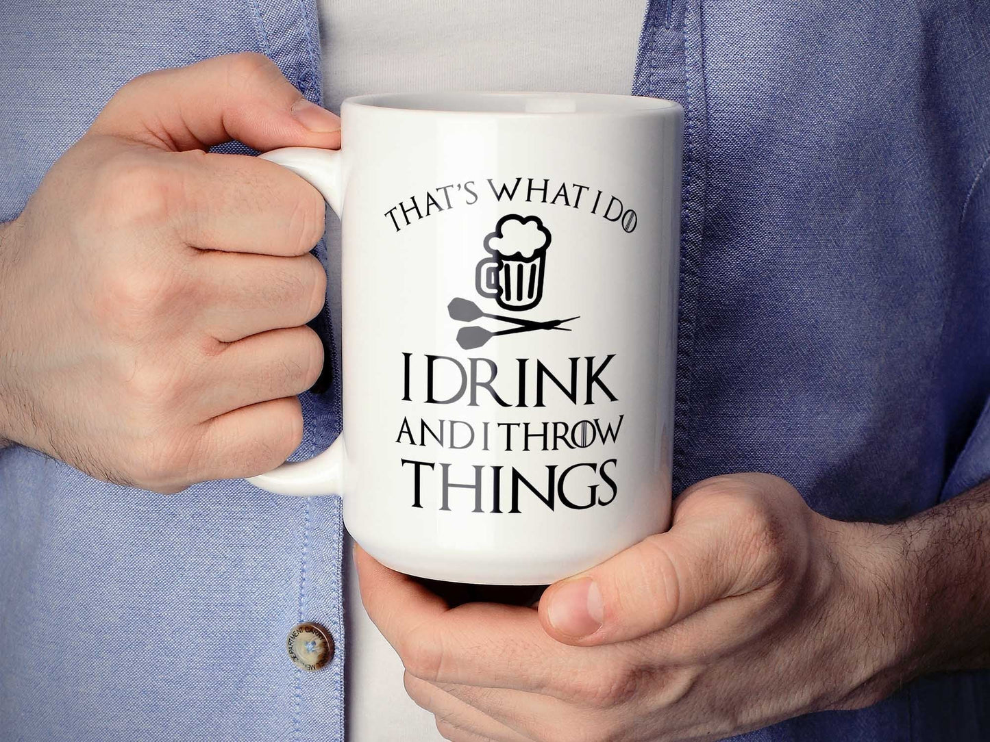 Drink and Throw Darts Coffee Mug