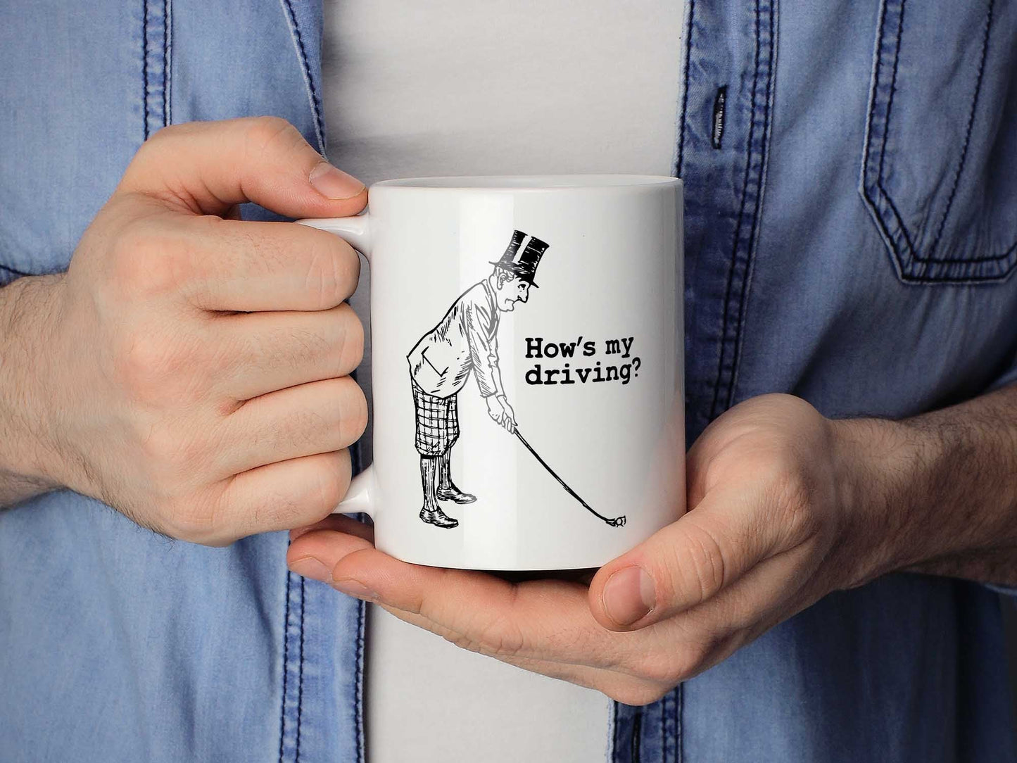 How's My Driving Golf Coffee Mug
