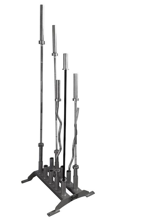 Vertical Olympic Bar Rack - 10 Bar - Muscle D Fitness - Sturdy Vertical Olympic Bar Holder