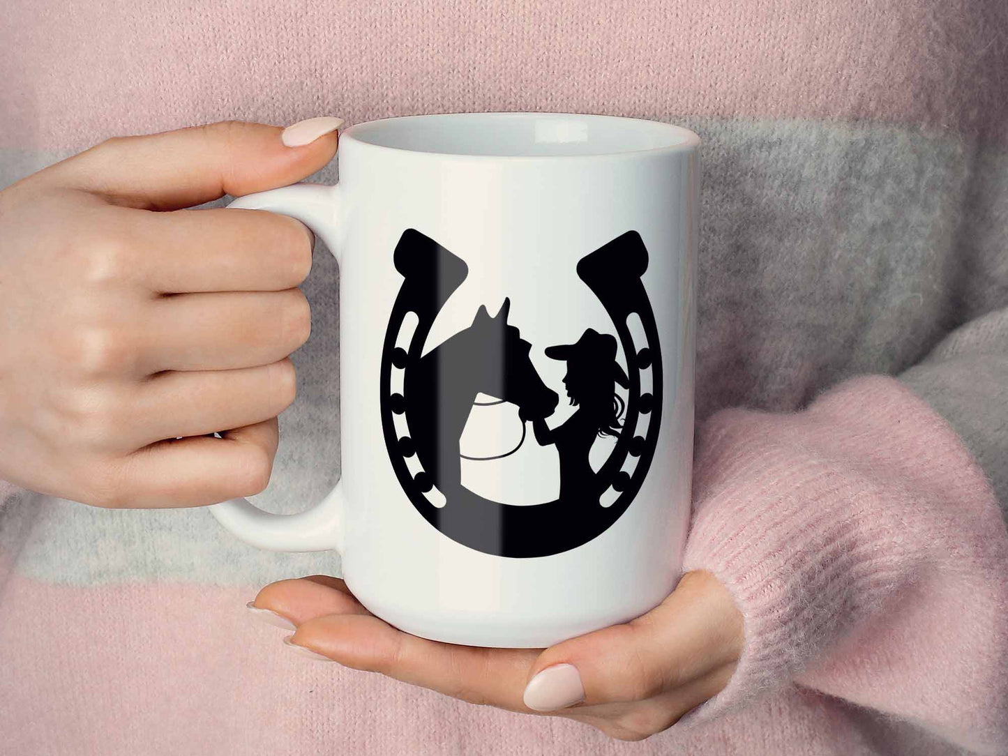 Horseshoe Cowgirl Coffee Mug