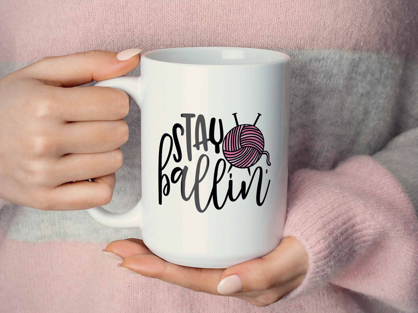 Stay Ballin' Crafting Coffee Mug