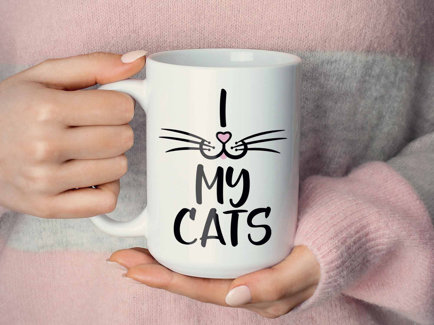 I Love My Cats Coffee Mug