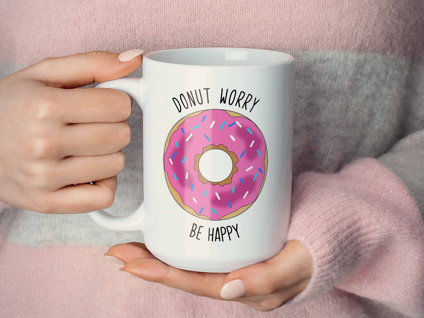 Donut Worry Be Happy Coffee Mug