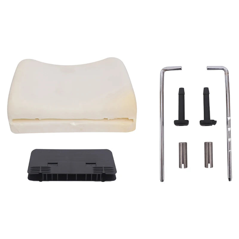 HWHONGRV Seat Headrest Set, Car Seat Headrest Tube Round Headrest Guide Tube Seat Headrest Cover Headrest Plastic Parts Set