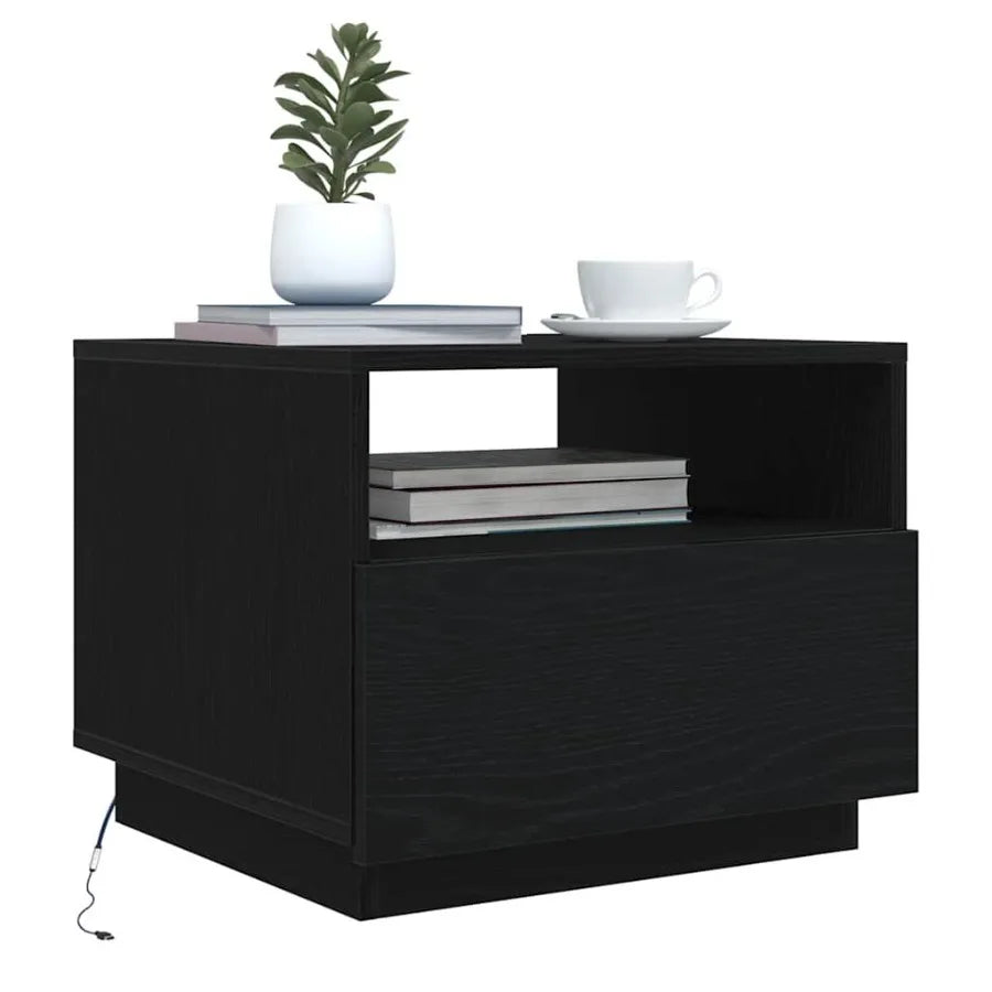 Coffee Table Black Oak Engineered wood Medium Coffee Table