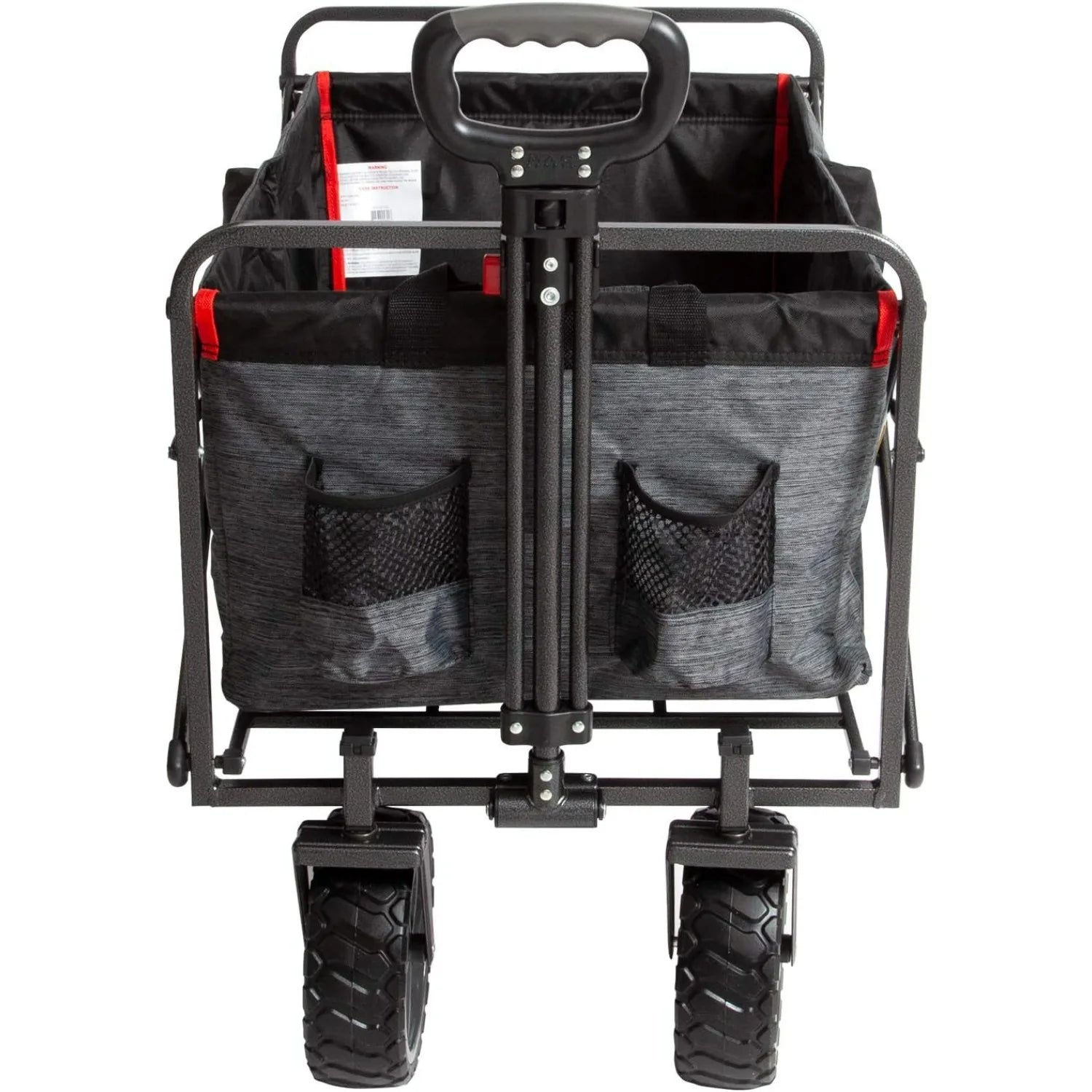 XL Heavy Duty Collapsible Outdoor Folding Camping Gear Grocery Cart Portable Lightweight Utility Adjustable Rolling Cart