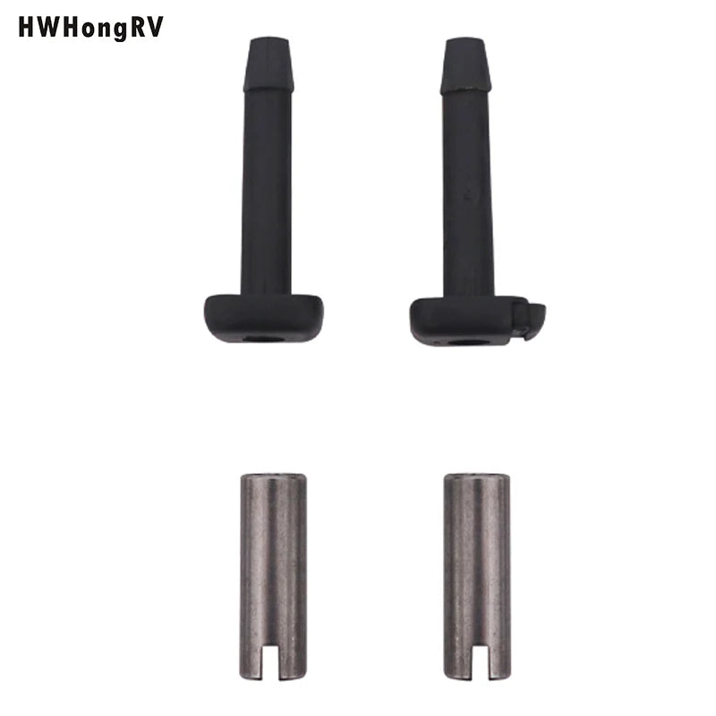 HWHONGRV Seat Headrest Set, Car Seat Headrest Tube Round Headrest Guide Tube Seat Headrest Cover Headrest Plastic Parts Set