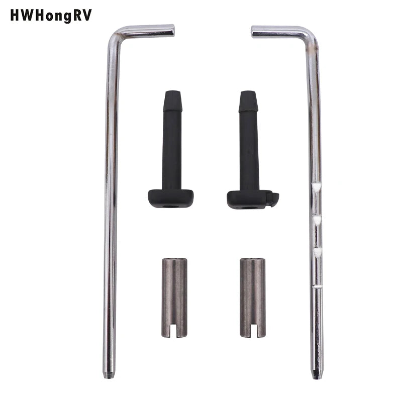 HWHONGRV Seat Headrest Set, Car Seat Headrest Tube Round Headrest Guide Tube Seat Headrest Cover Headrest Plastic Parts Set