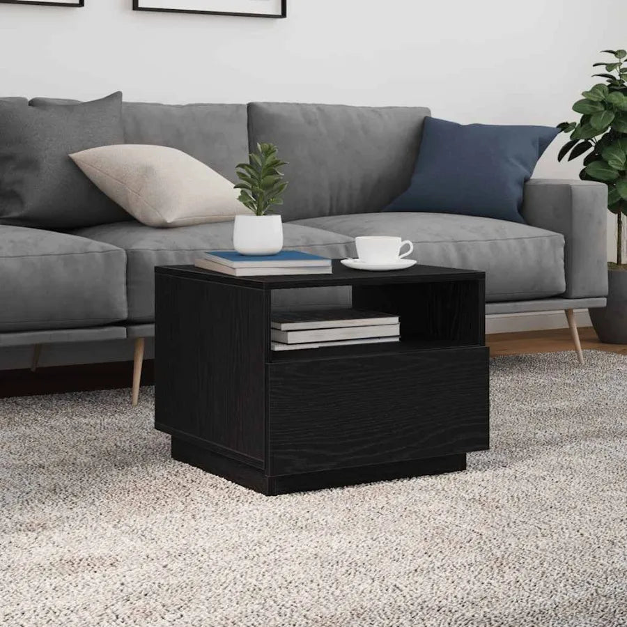 Coffee Table Black Oak Engineered wood Medium Coffee Table